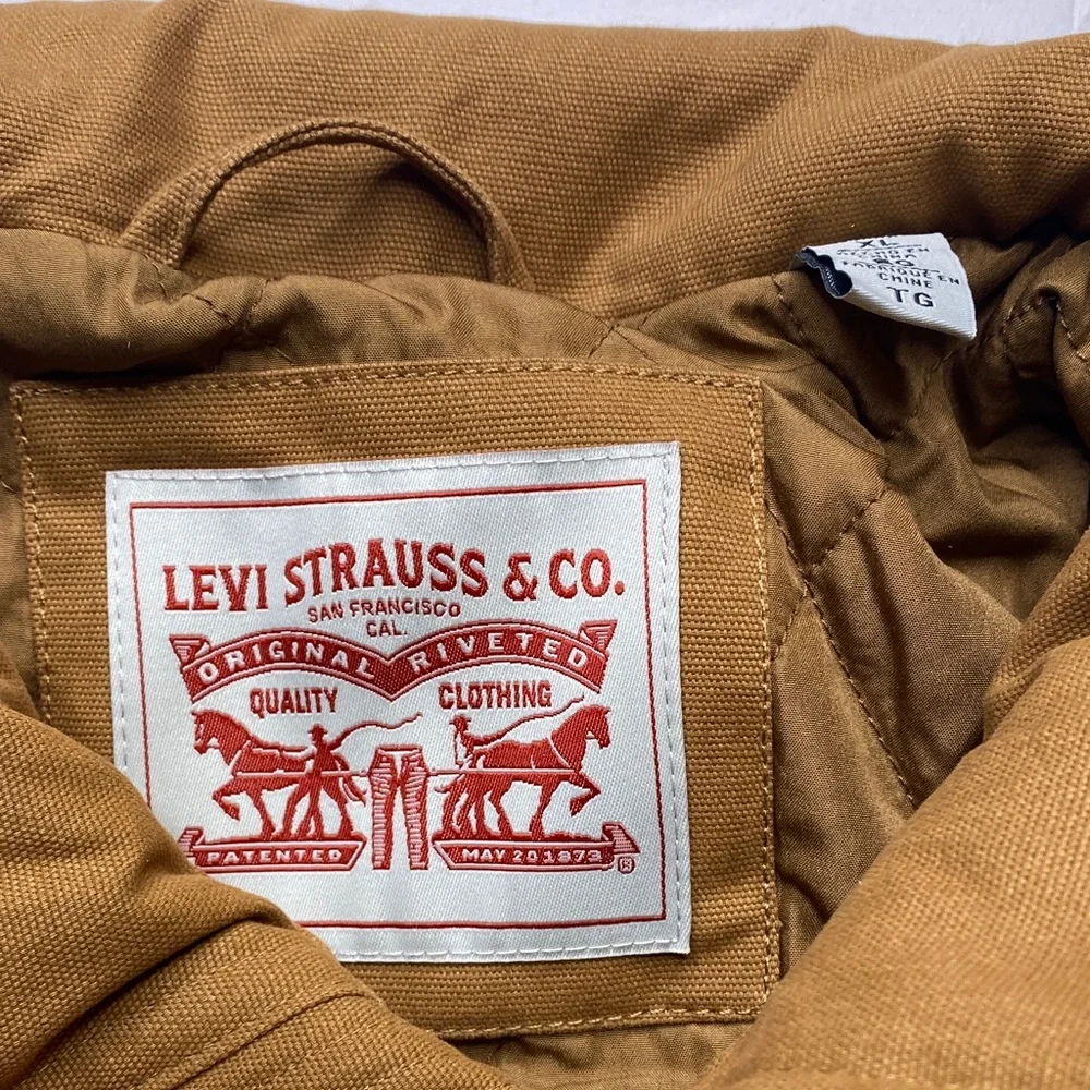 Levi's Men's Brown Military Jacket - Picture 2 of 16